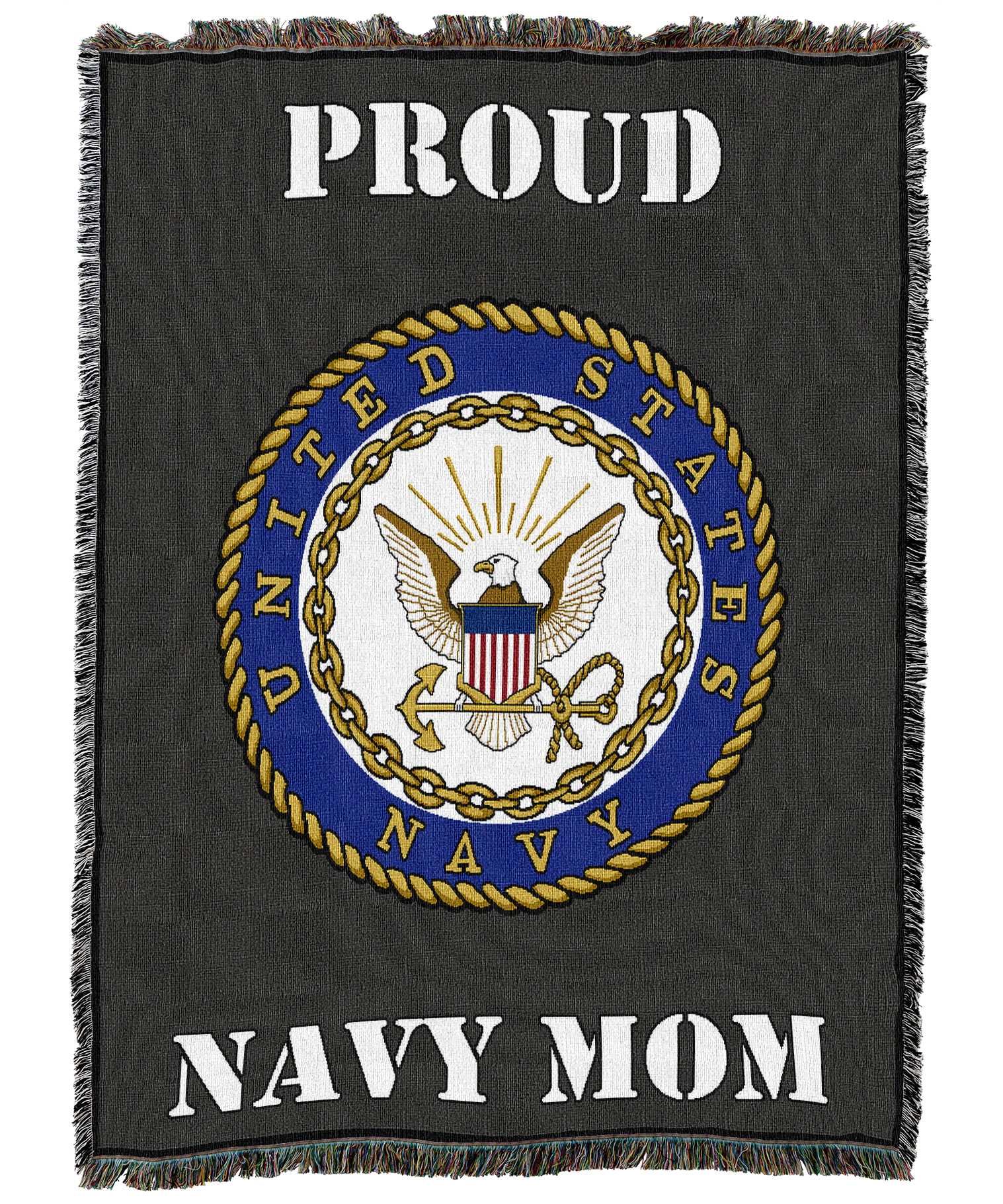 Proud Navy Mom Blanket