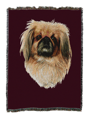 Pekingese Blanket Red