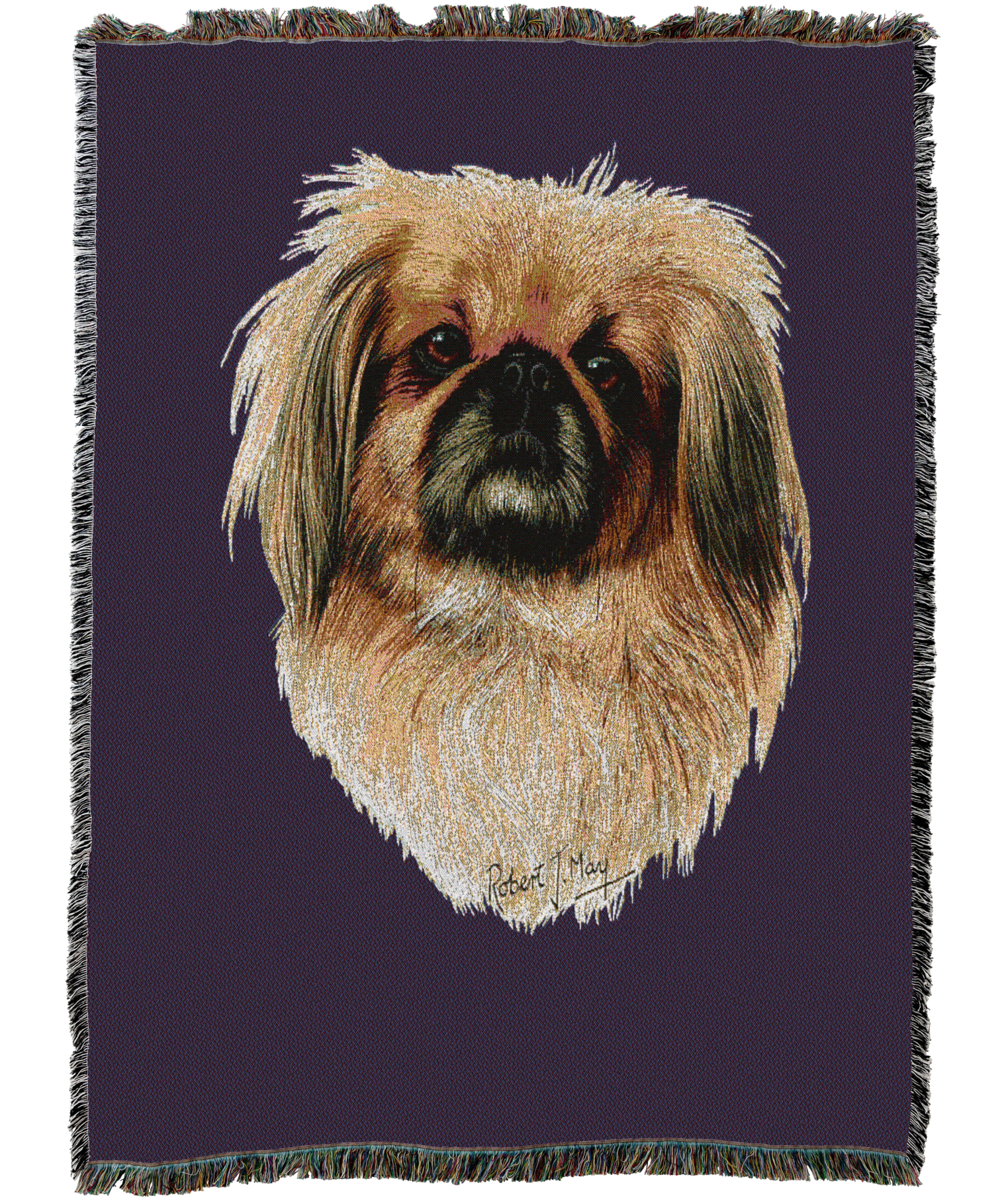 Pekingese Blanket Purple