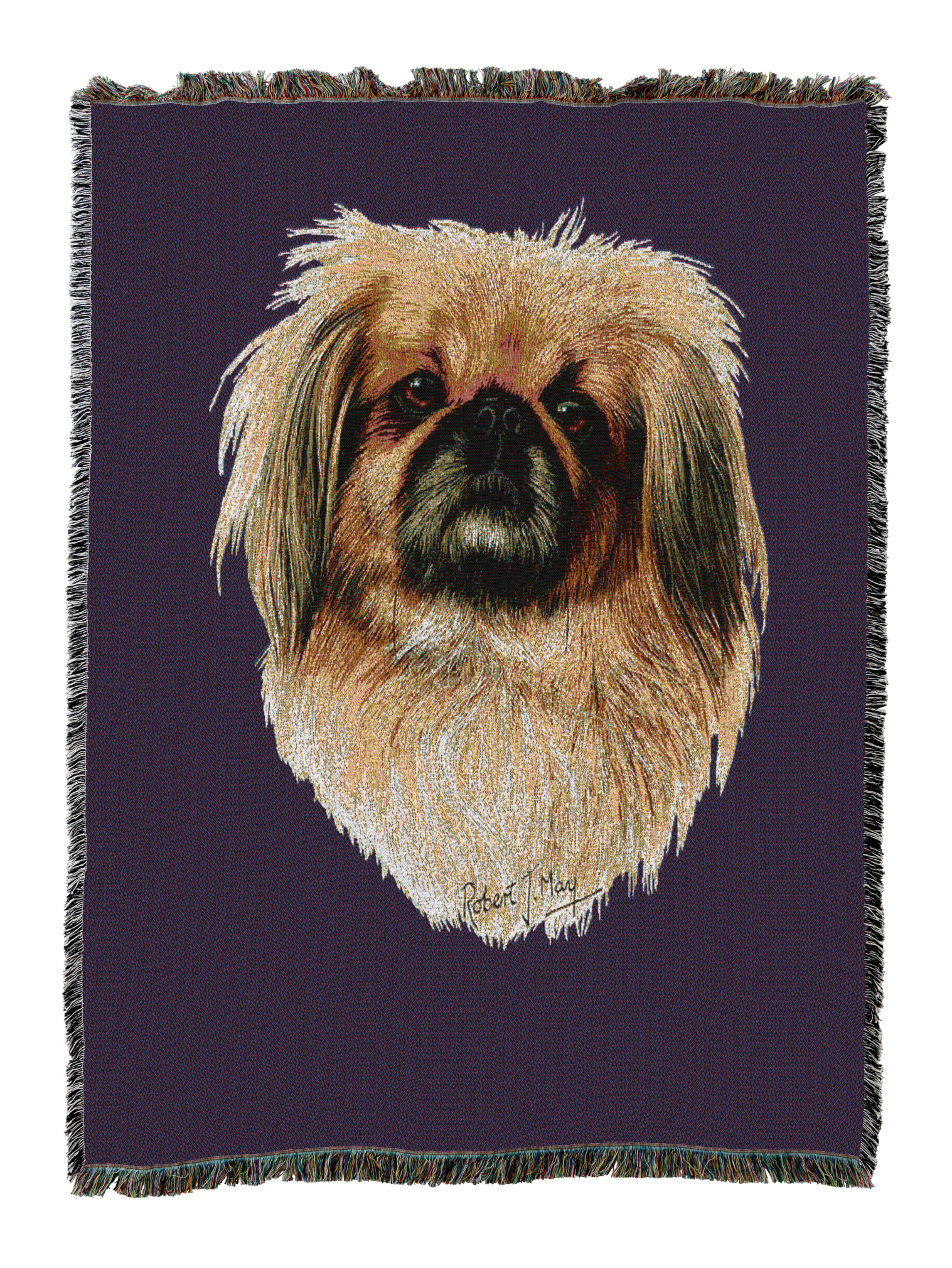 Pekingese Blanket Purple