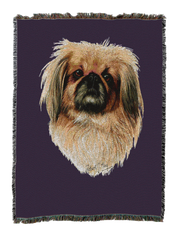 Pekingese Blanket Purple