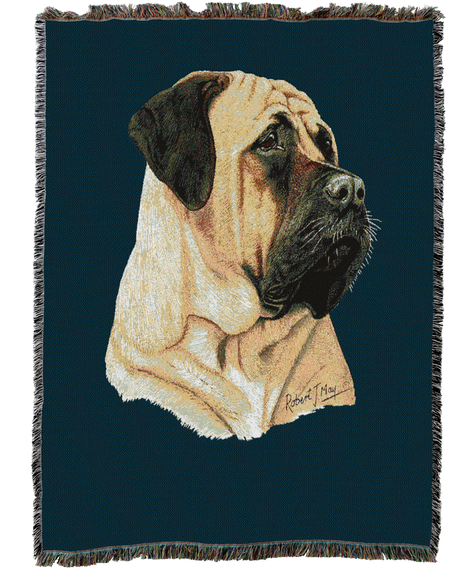 Bullmastiff Blanket Blue