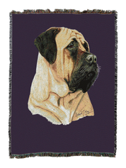 Bullmastiff Blanket Purple