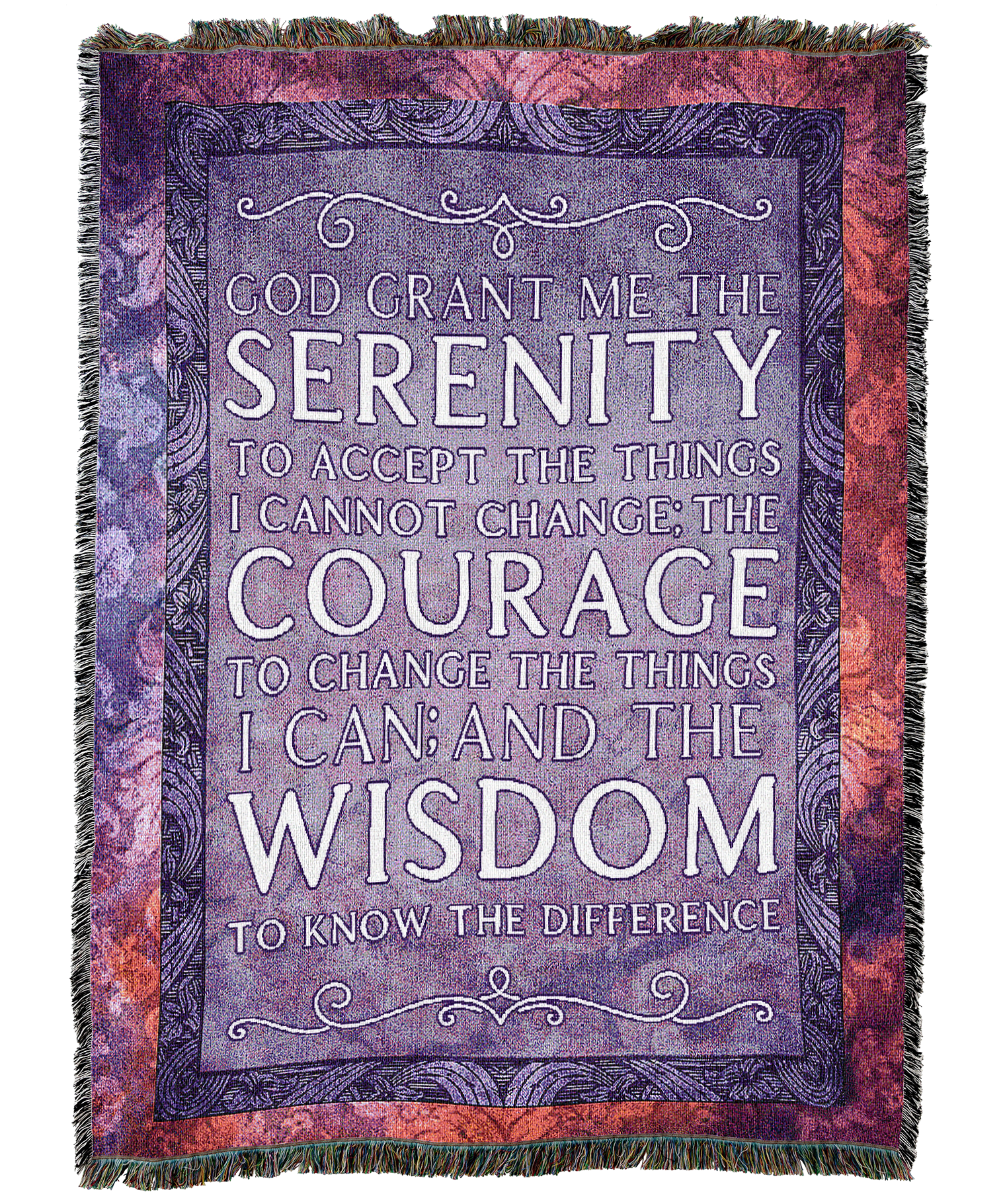 The Serenity Prayer Blanket