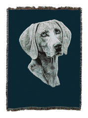 Weimaraner Blanket Blue
