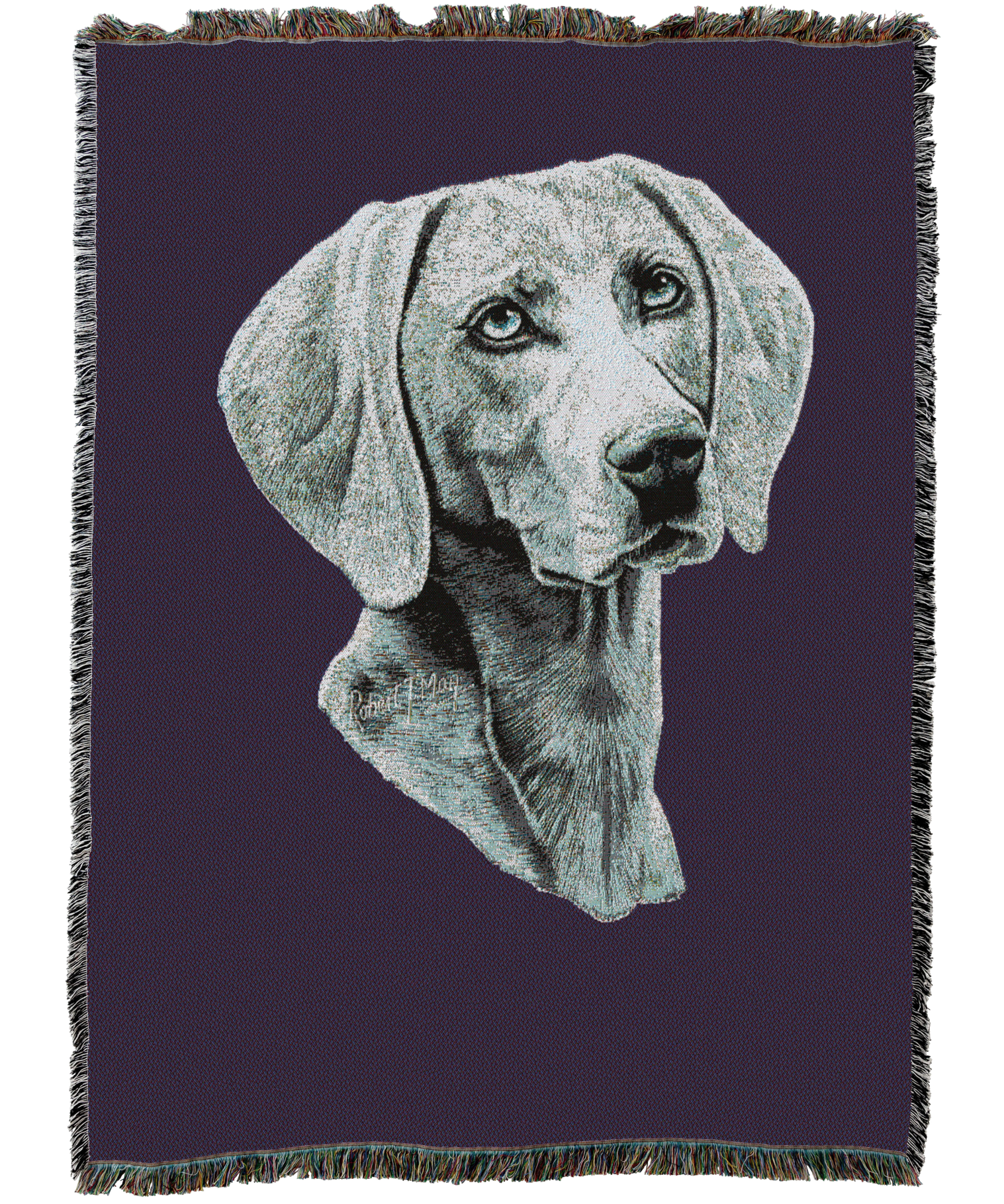 Weimaraner Blanket Purple