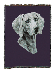 Weimaraner Blanket Purple