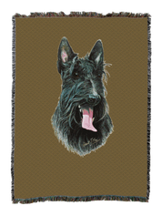 Scottish Terrier Blanket Sand