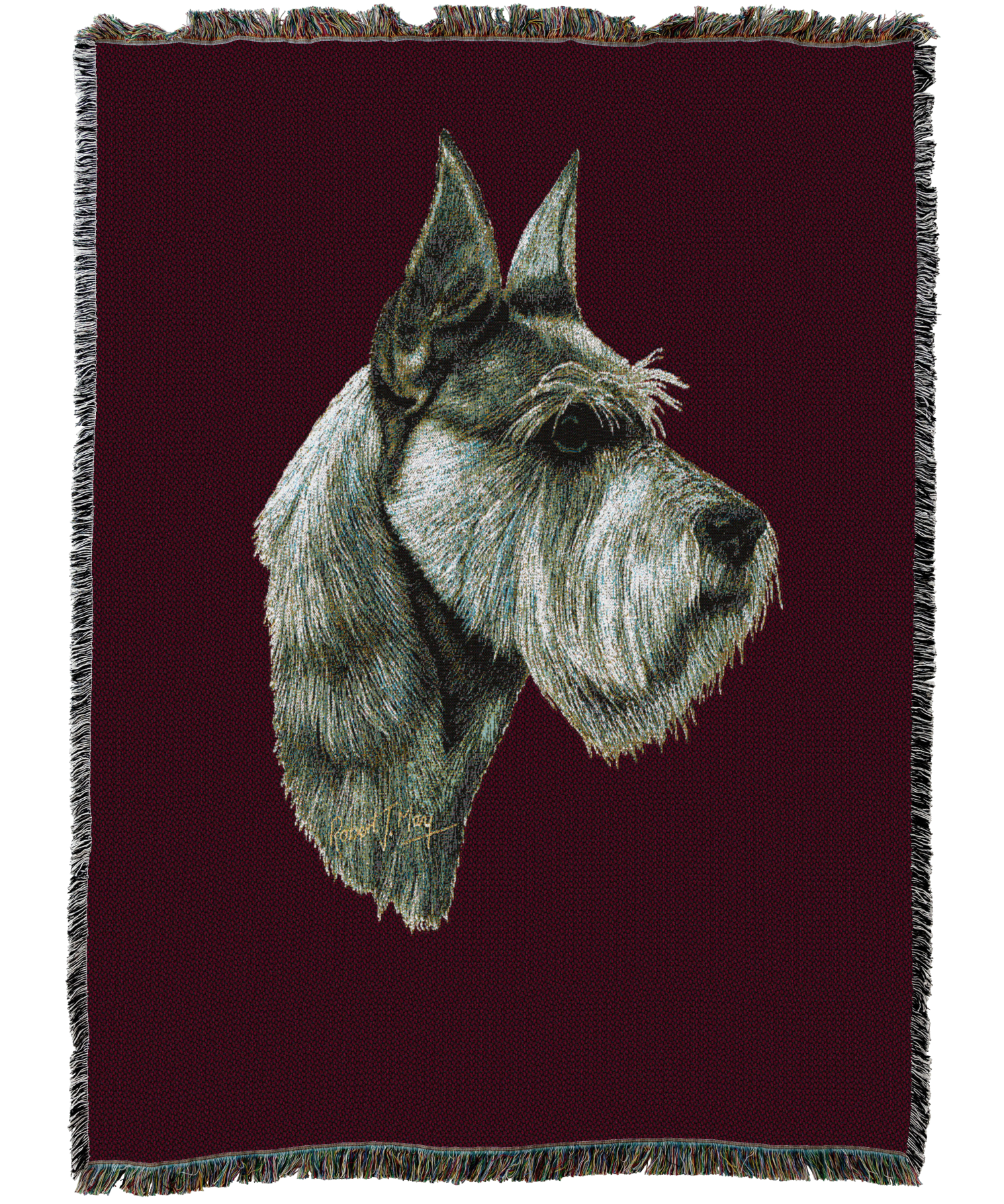 Schnauzer Blanket Red