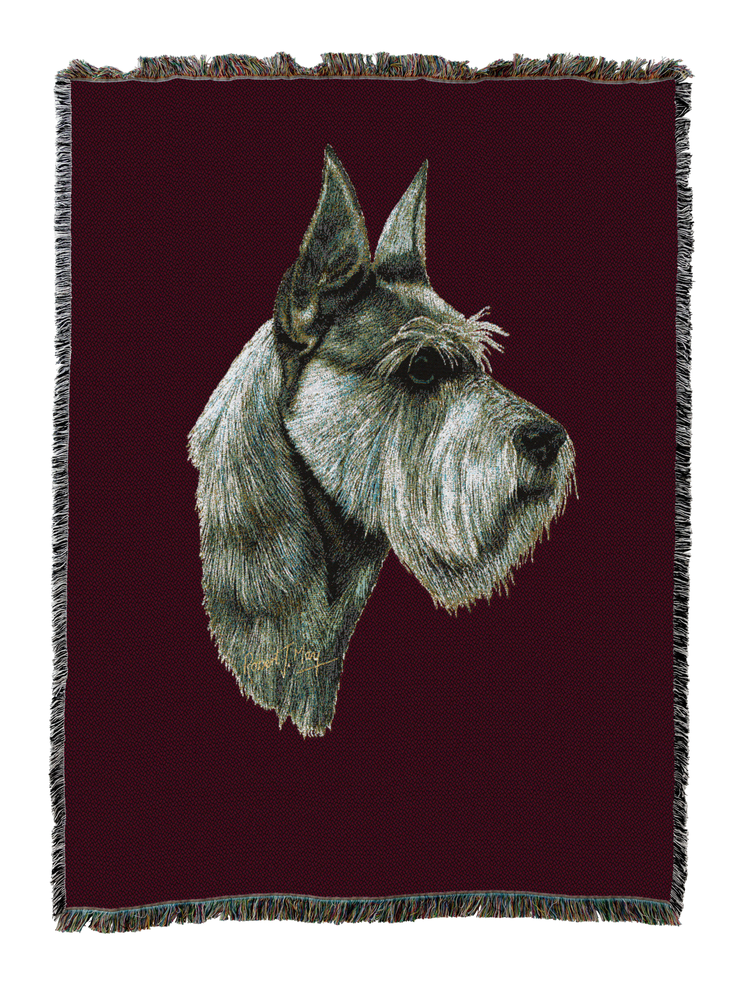 Schnauzer Blanket Red