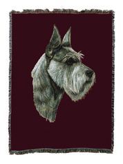 Schnauzer Blanket Red