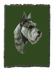 Schnauzer Blanket Green