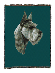 Schnauzer Blanket Teal