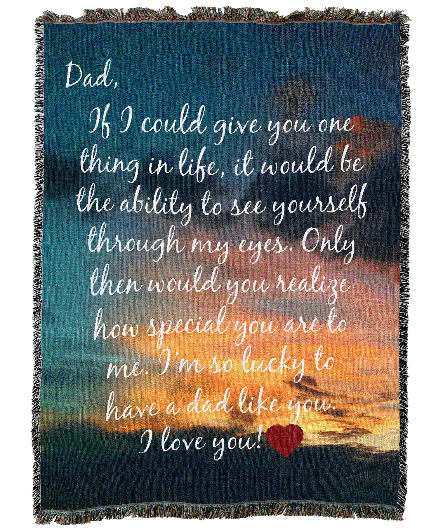 Dad Through My Eyes Blanket
