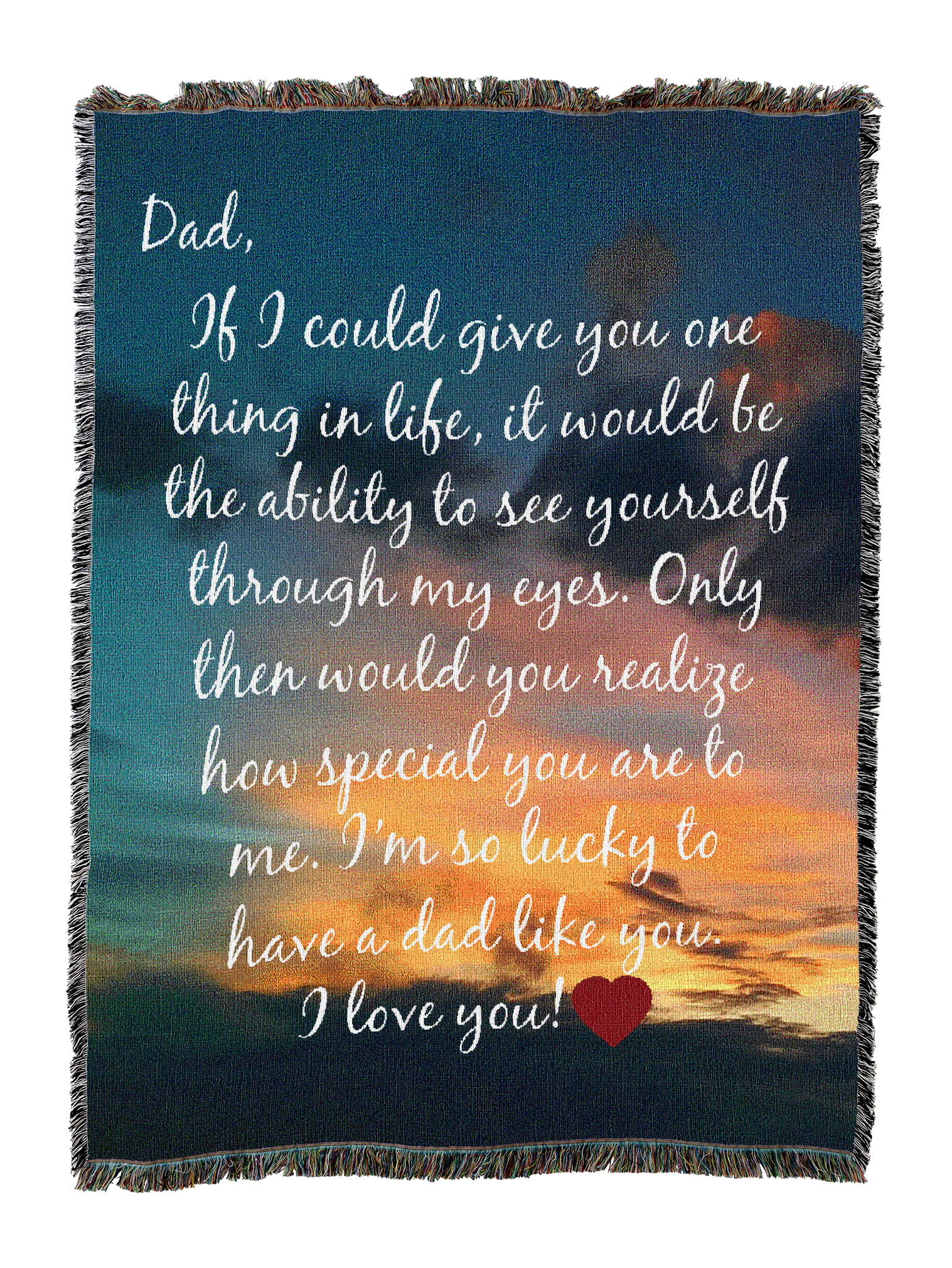 Dad Through My Eyes Blanket