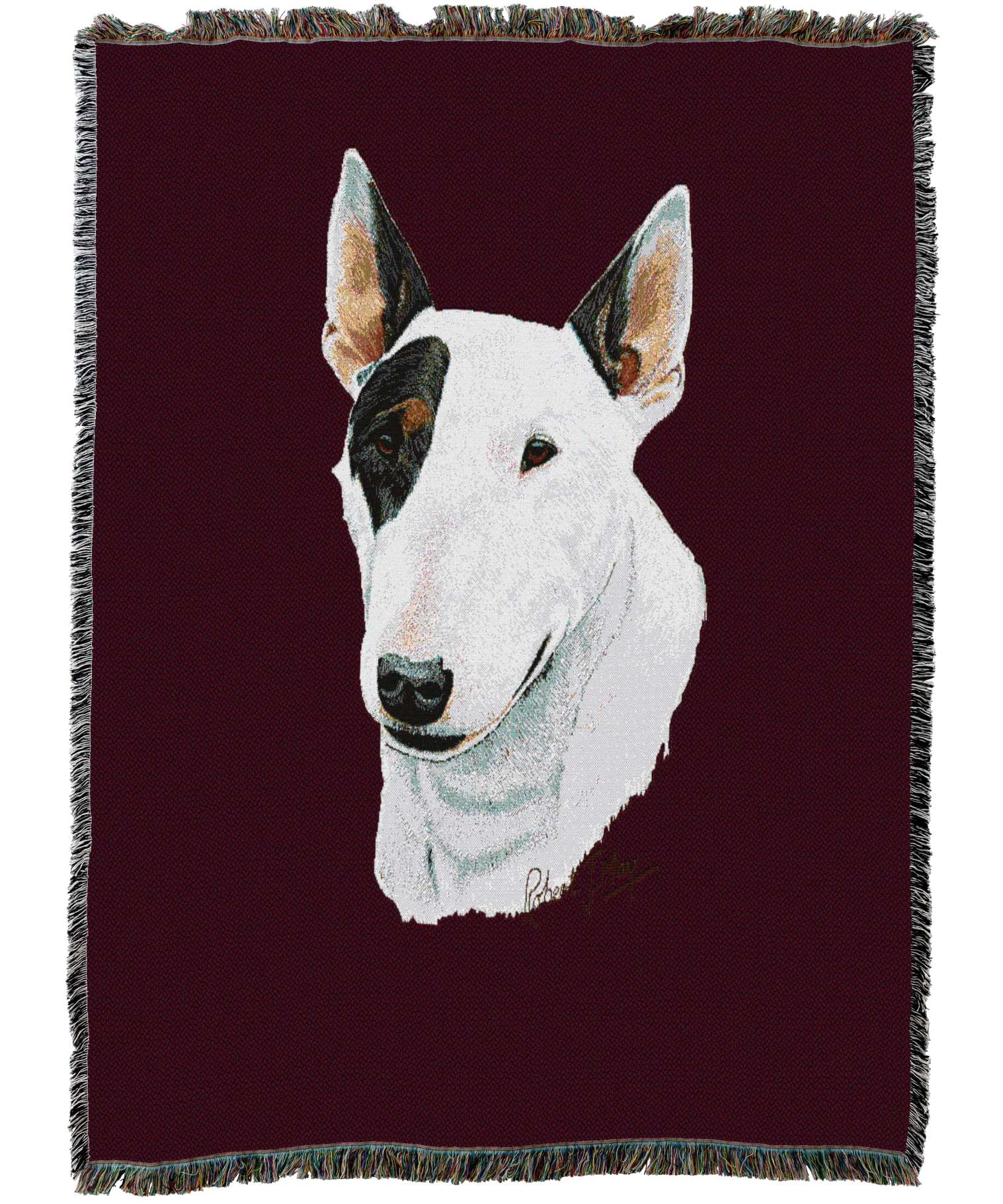 Bull Terrier Blanket Red