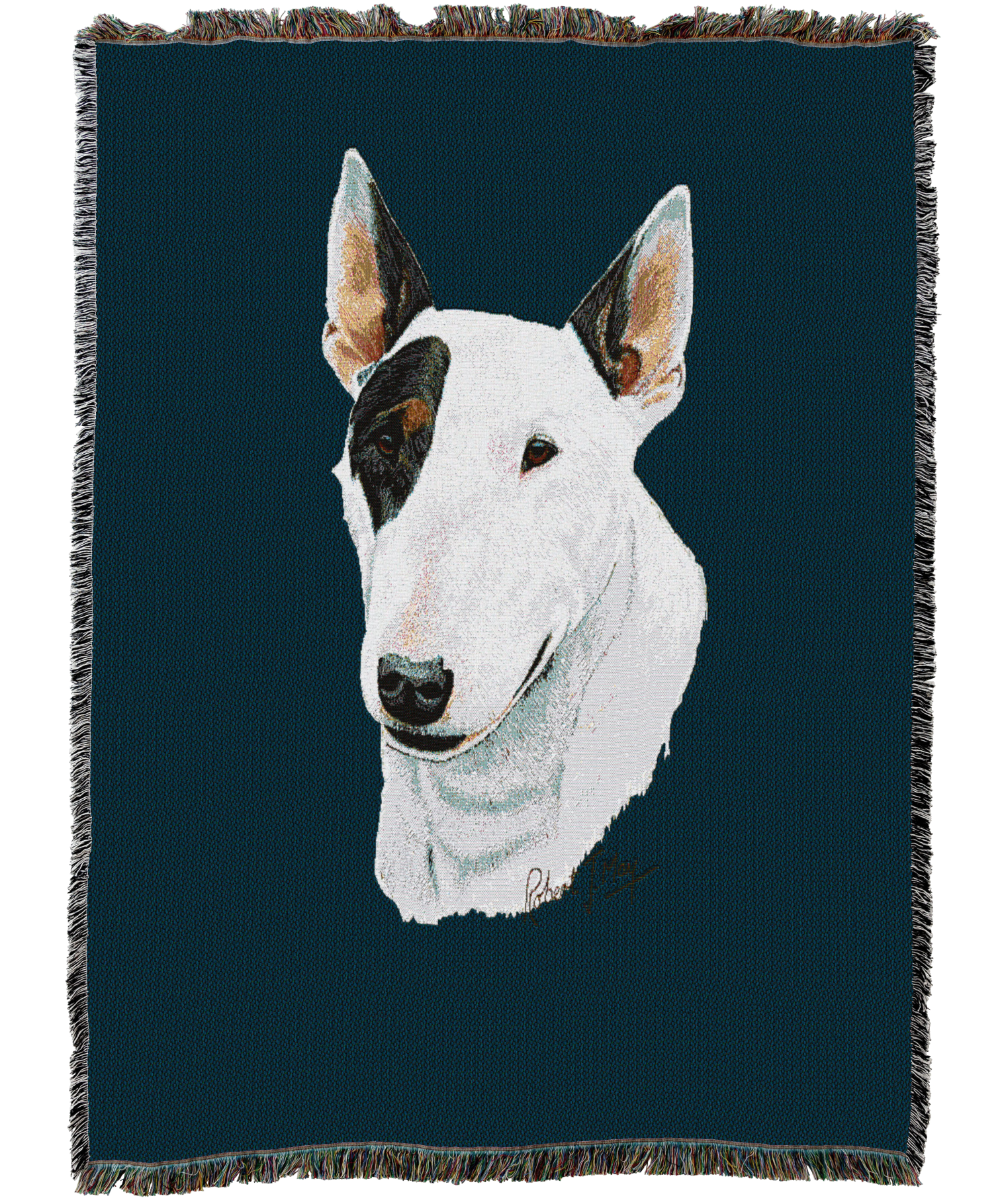 Bull Terrier Blanket Blue
