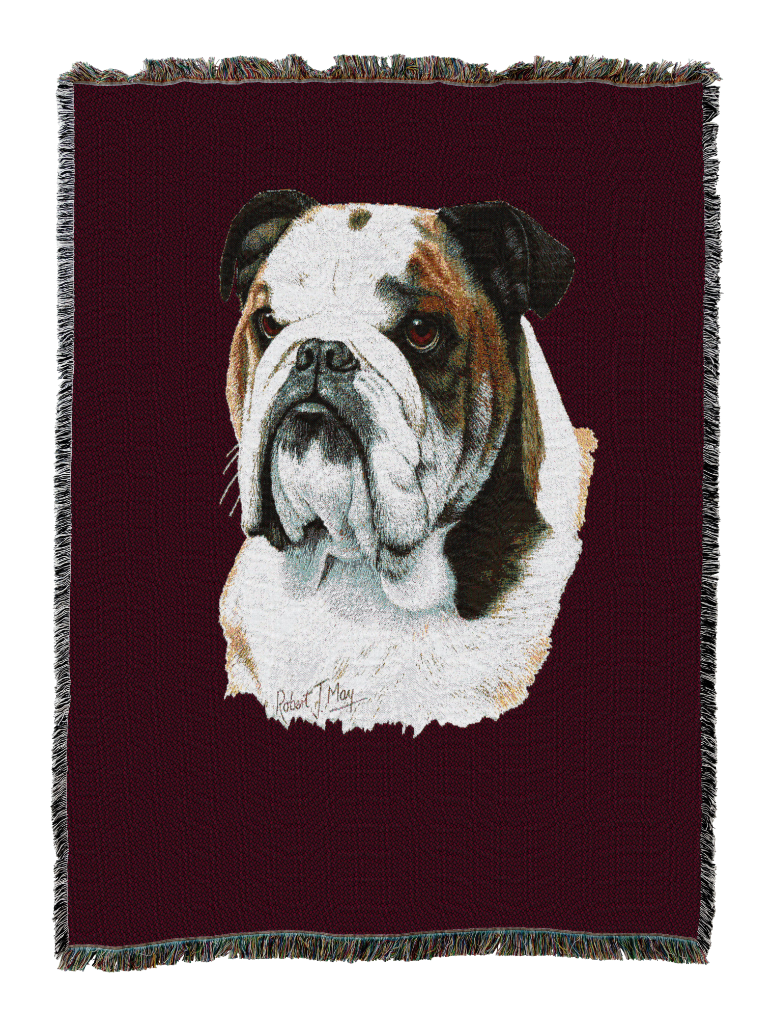 Bulldog Blanket Red
