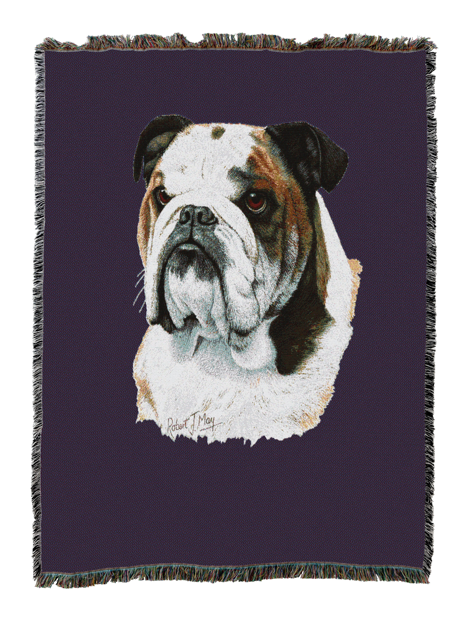 Bulldog Blanket Purple