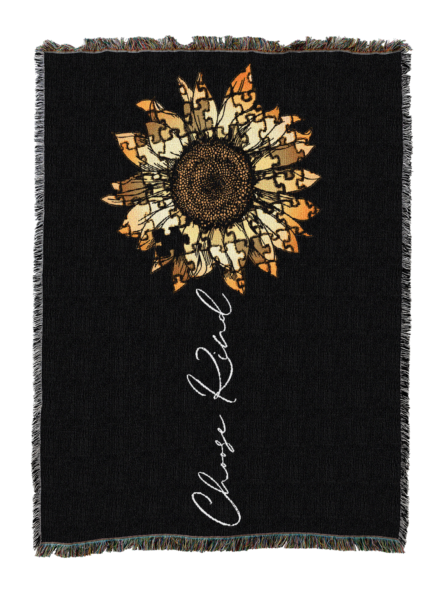 Choose Kind Flower Blanket