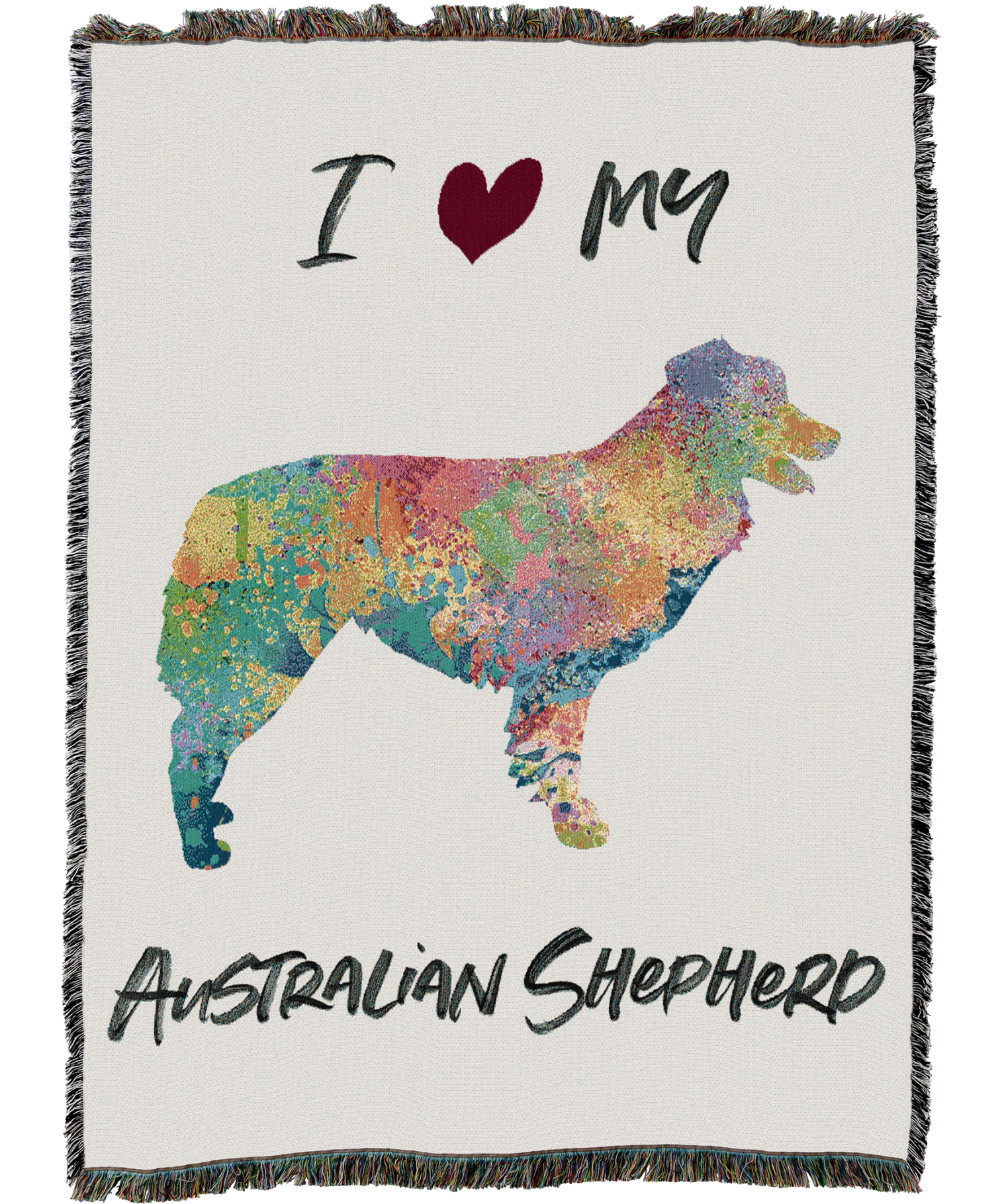 Splash Australian Shepherd Blanket