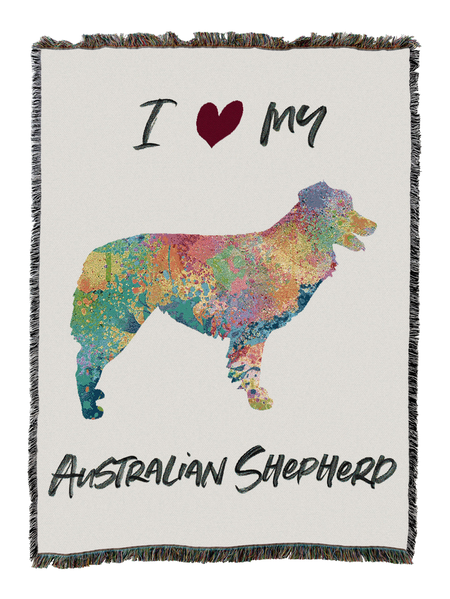 Splash Australian Shepherd Blanket