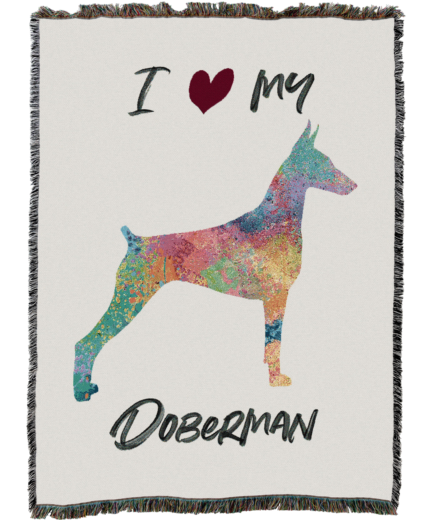 Splash Doberman Blanket