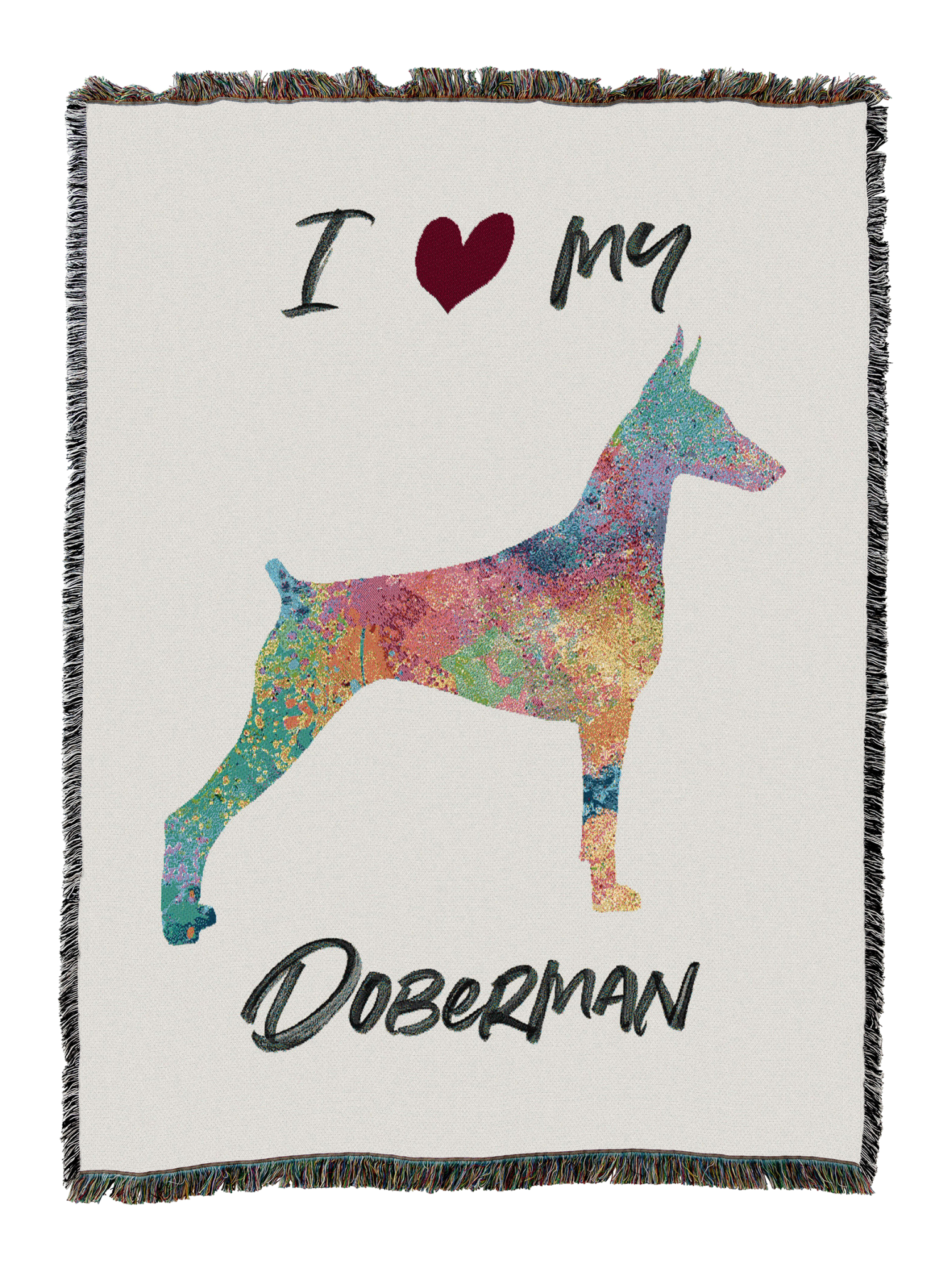 Splash Doberman Blanket