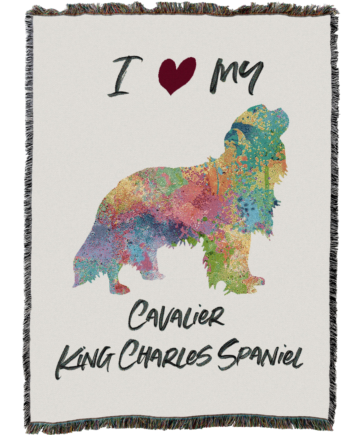 Splash Cavalier King Charles Spaniel Blanket