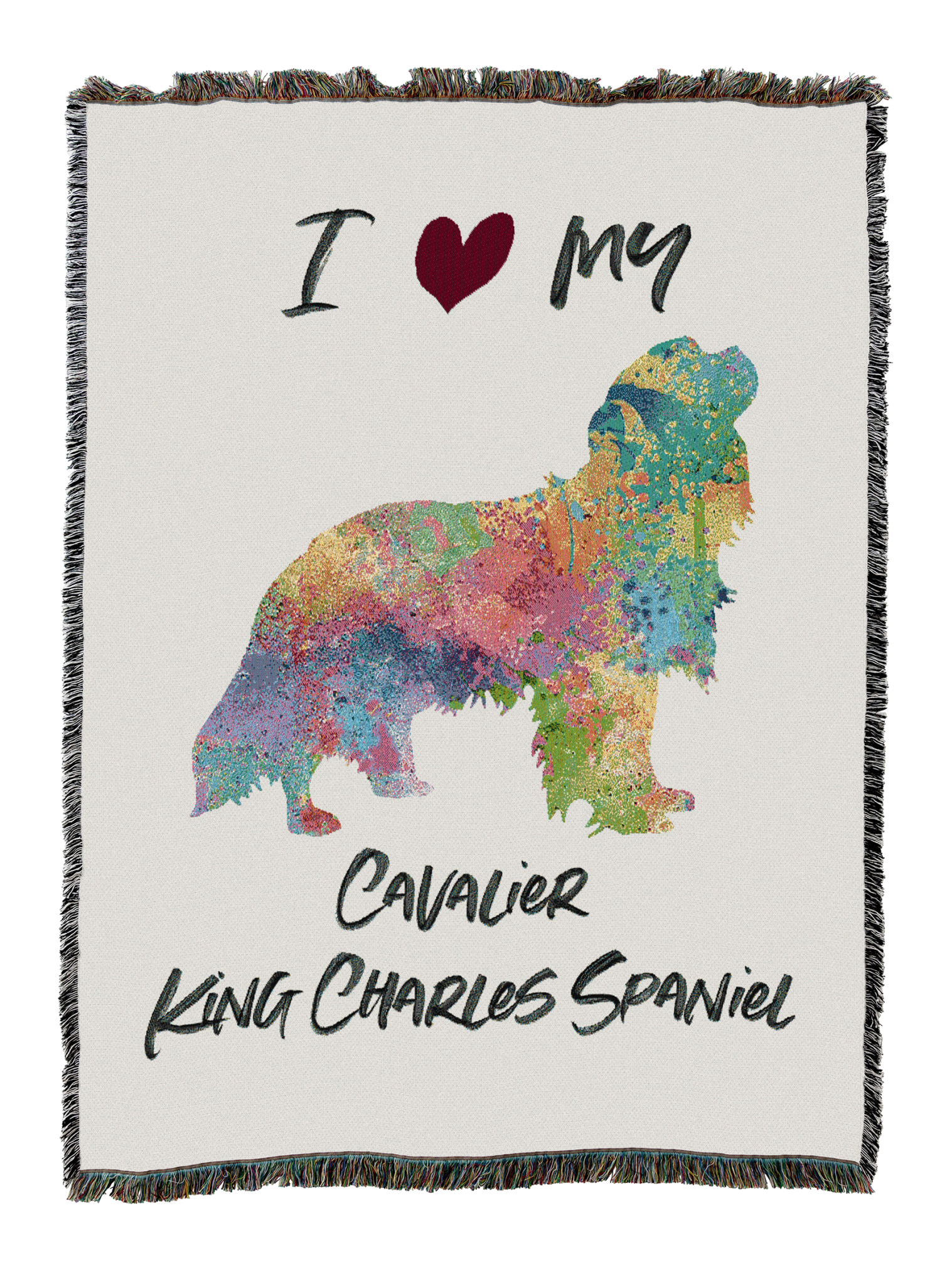 Splash Cavalier King Charles Spaniel Blanket