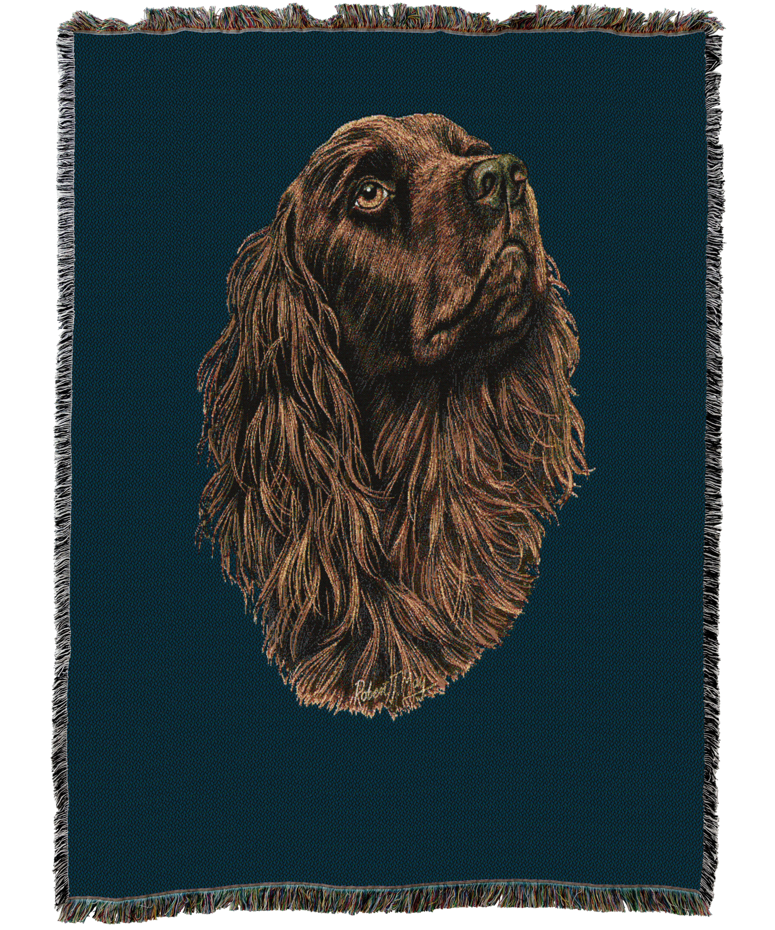 Boykin Spaniel Blanket Blue