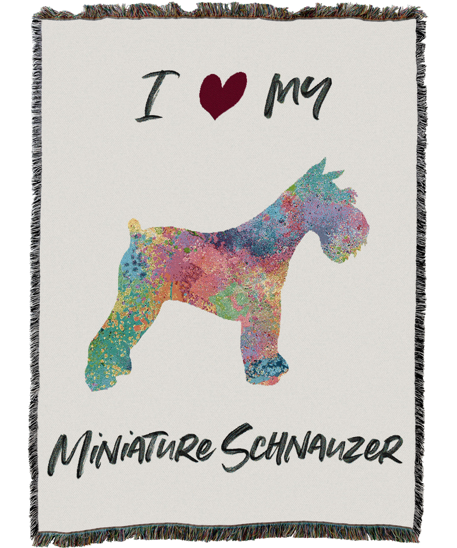 Splash Miniature Schnauzer Blanket