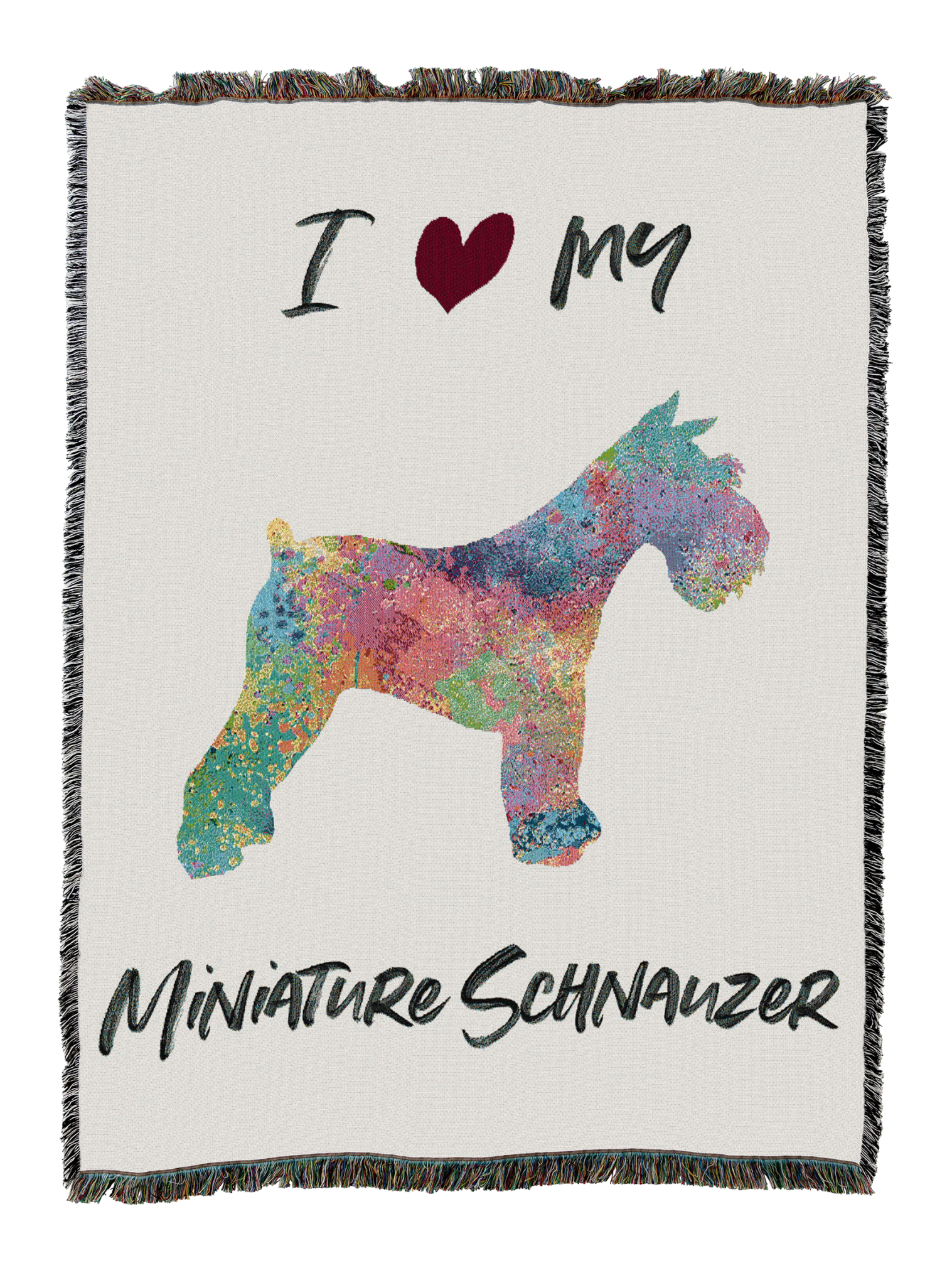 Splash Miniature Schnauzer Blanket
