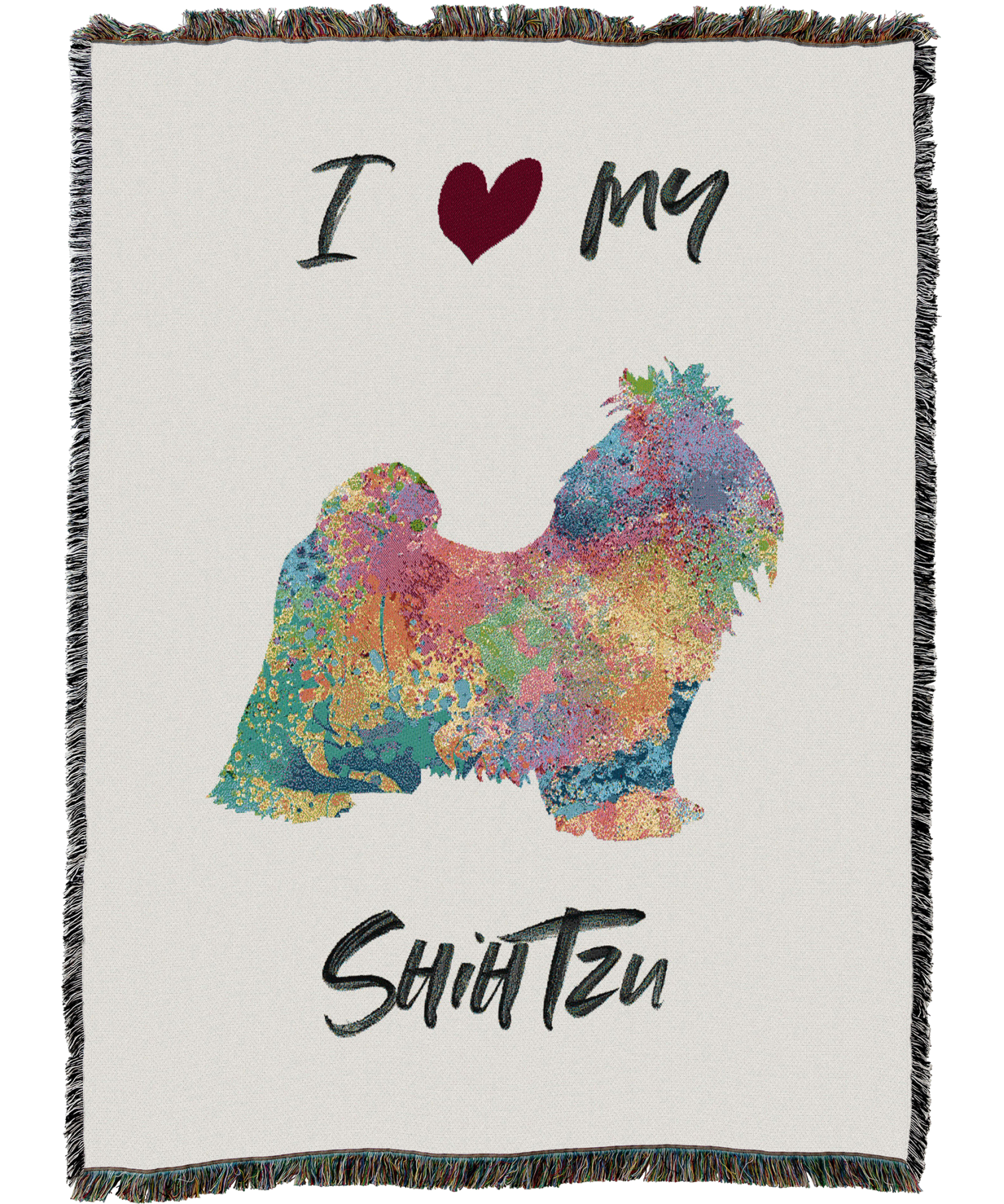 Splash Shih Tzu Blanket