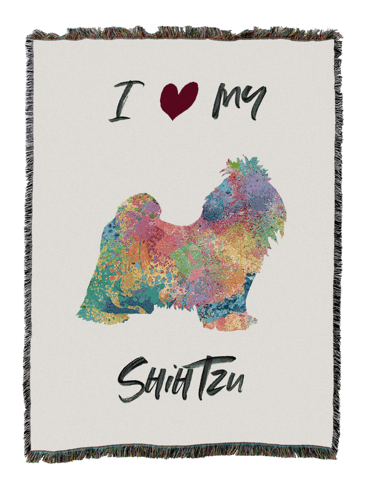 Splash Shih Tzu Blanket