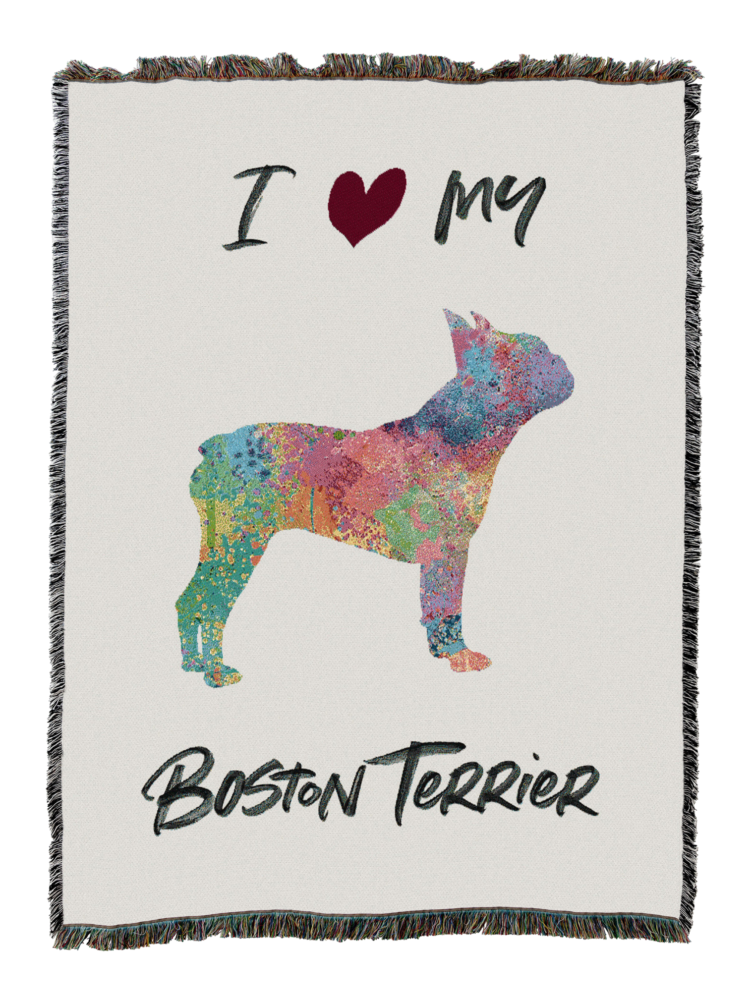 Splash Boston Terrier Blanket