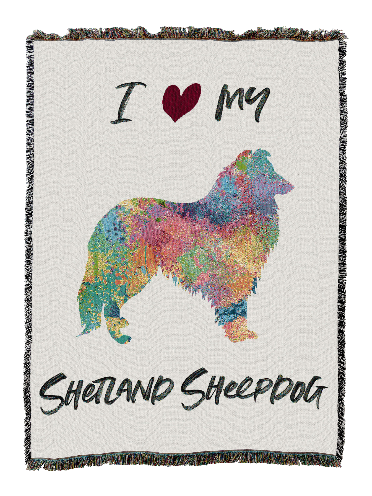Splash Shetland Sheepdog Blanket