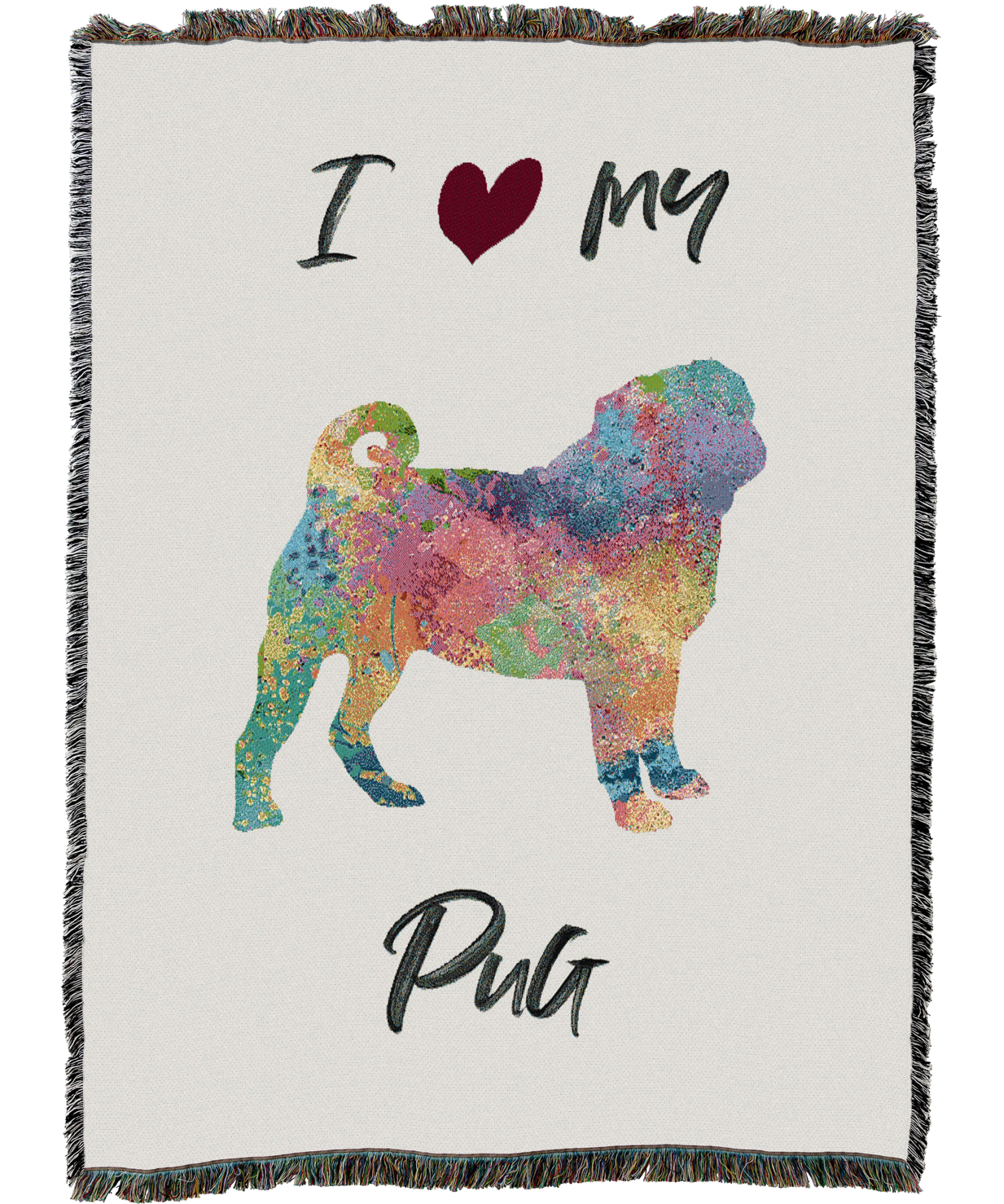 Splash Pug Blanket