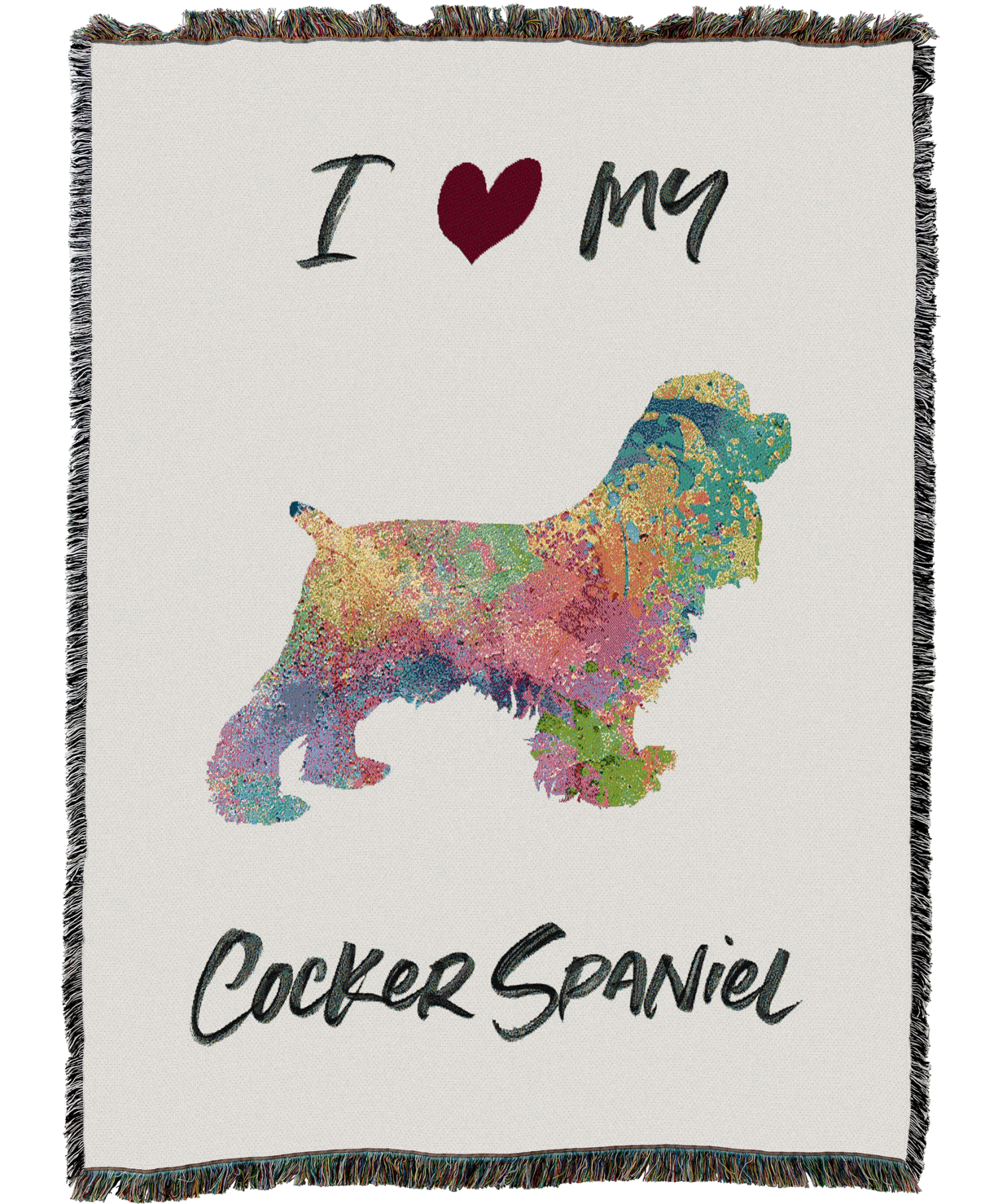 Splash Cocker Spaniel Blanket