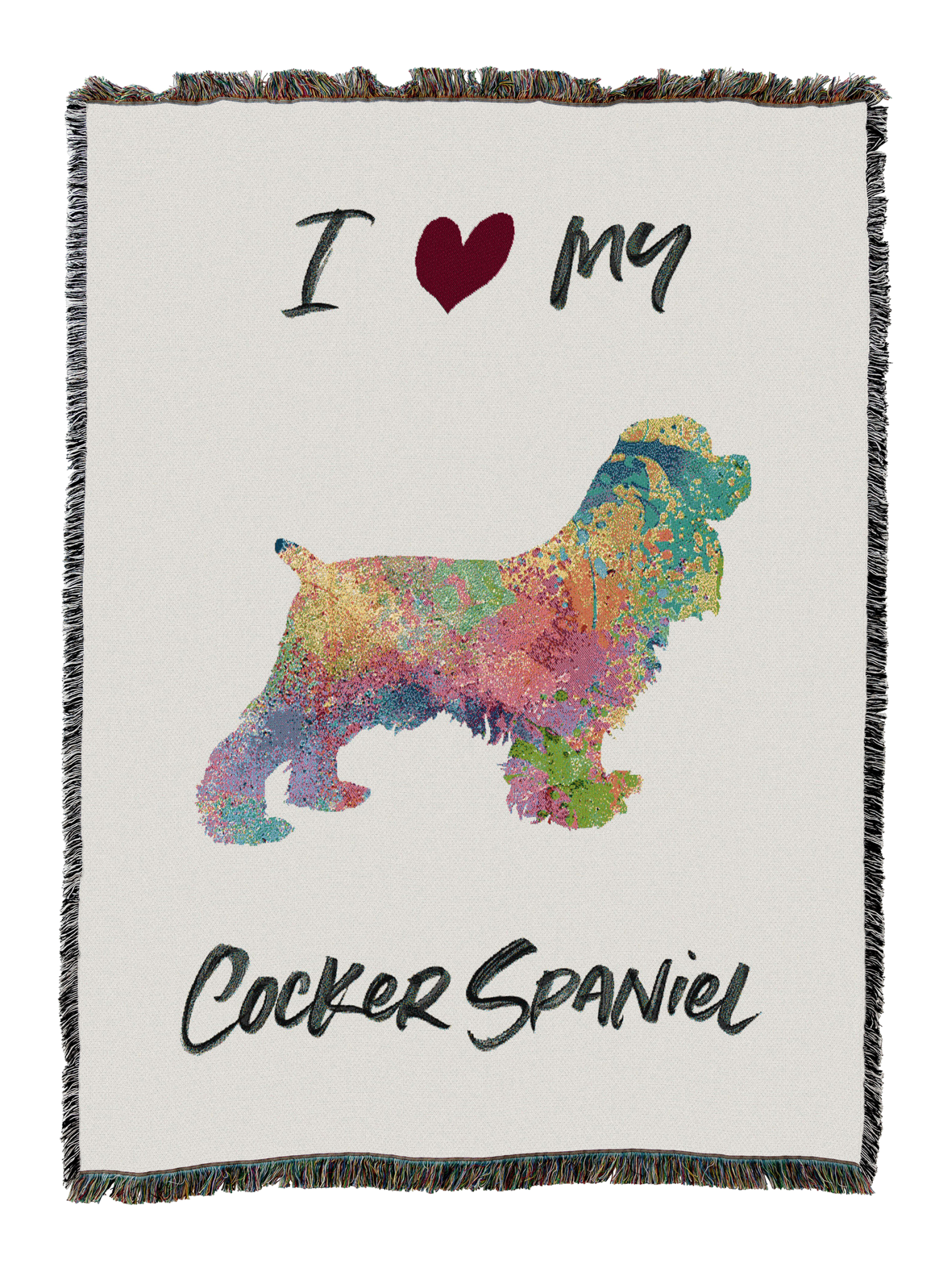 Splash Cocker Spaniel Blanket