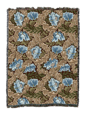 William Morris Wreath Blanket