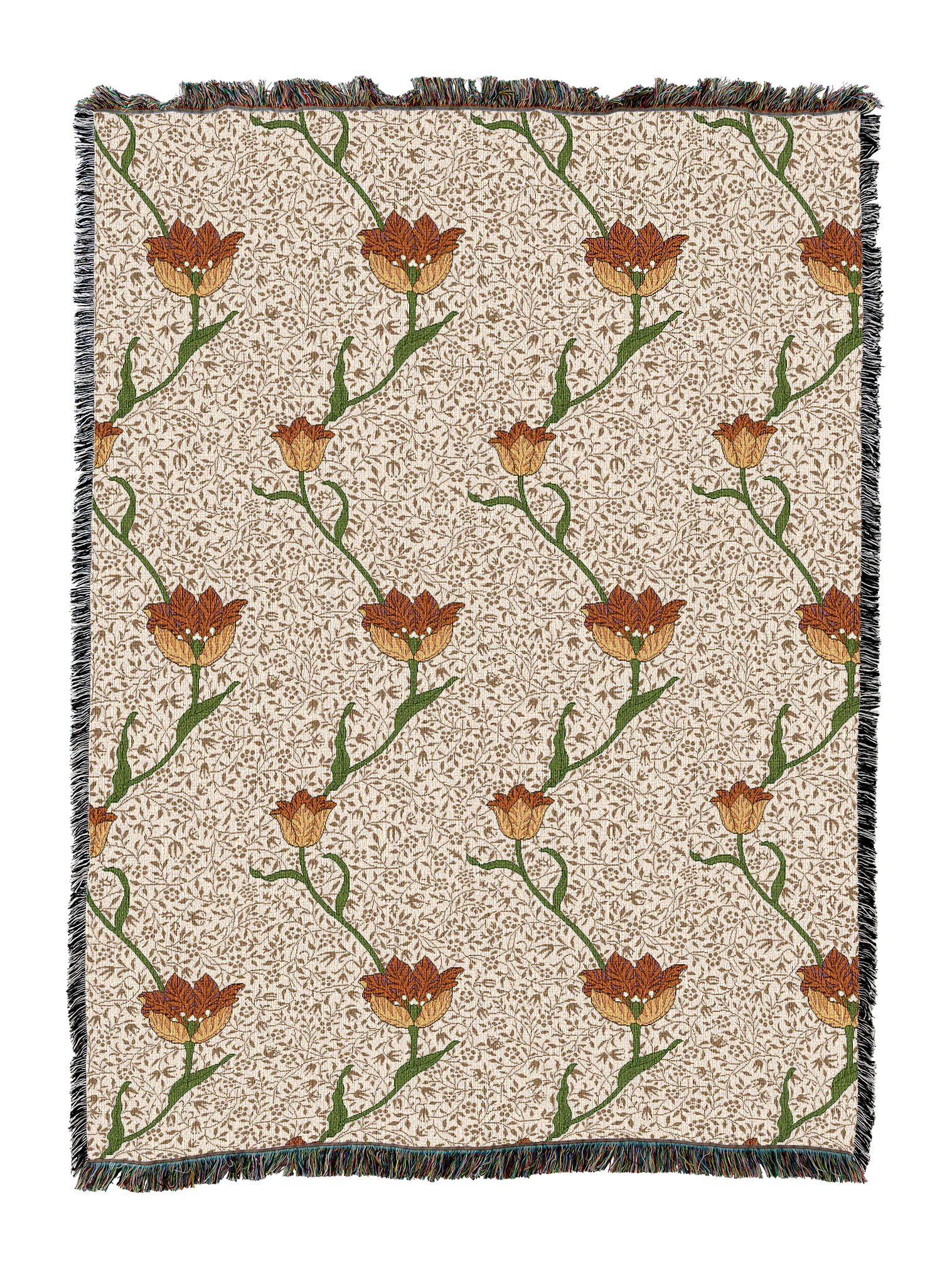 William Morris Garden Tulip Blanket