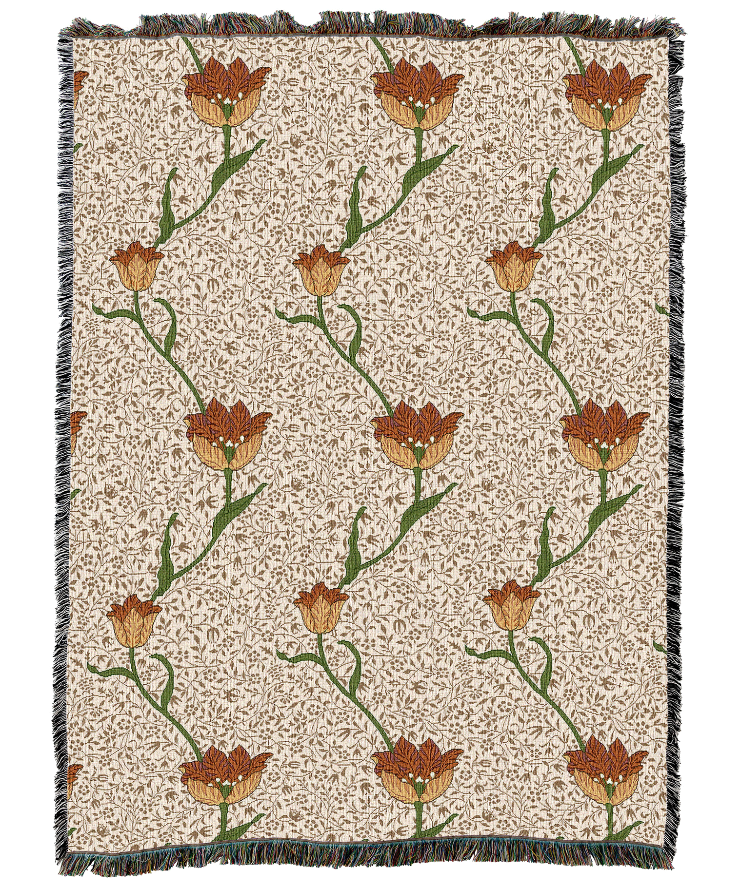 William Morris Garden Tulip Blanket