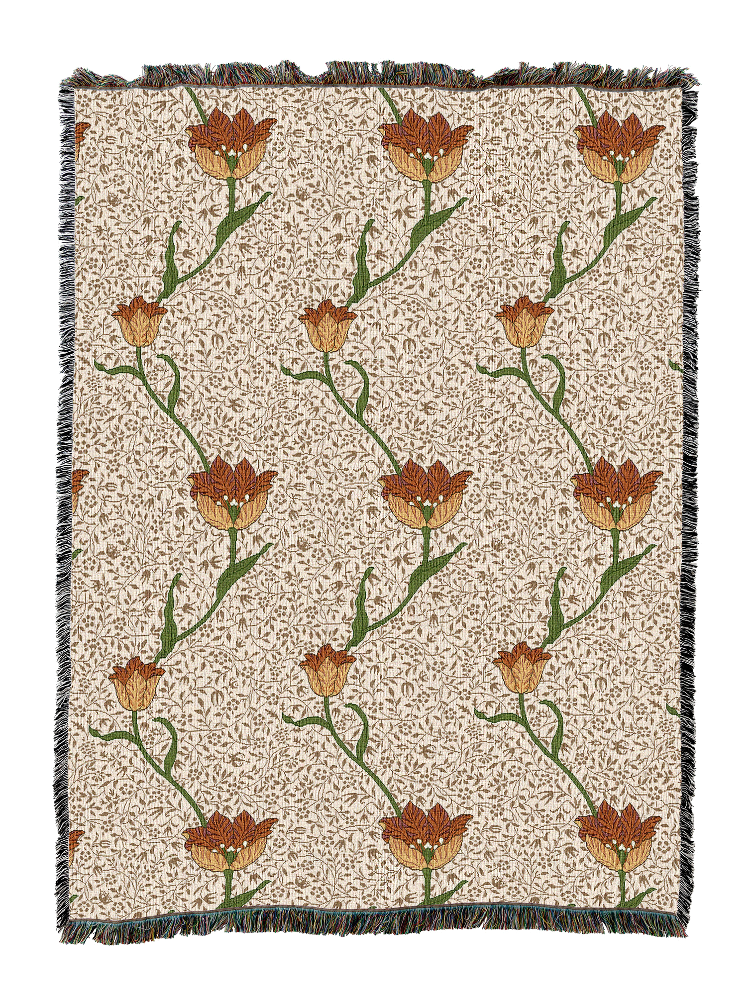 William Morris Garden Tulip Blanket
