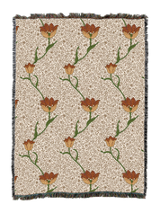 William Morris Garden Tulip Blanket