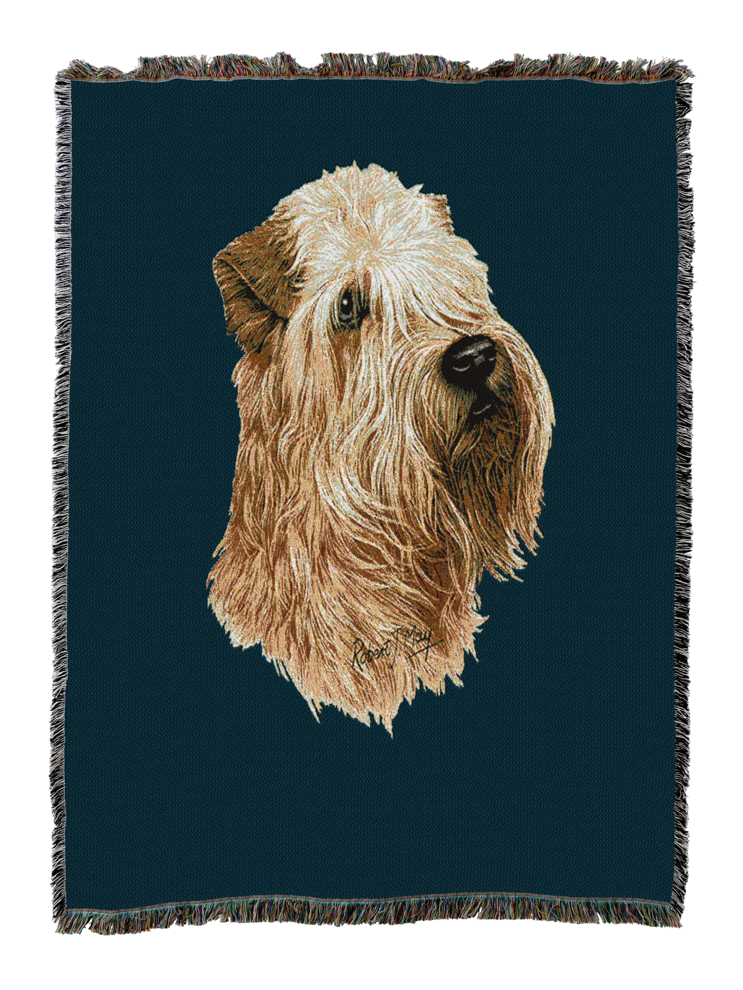 Soft Coated Wheaten Terrier Blanket Blue