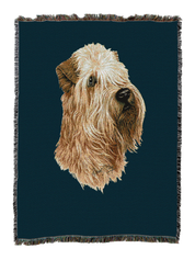 Soft Coated Wheaten Terrier Blanket Blue