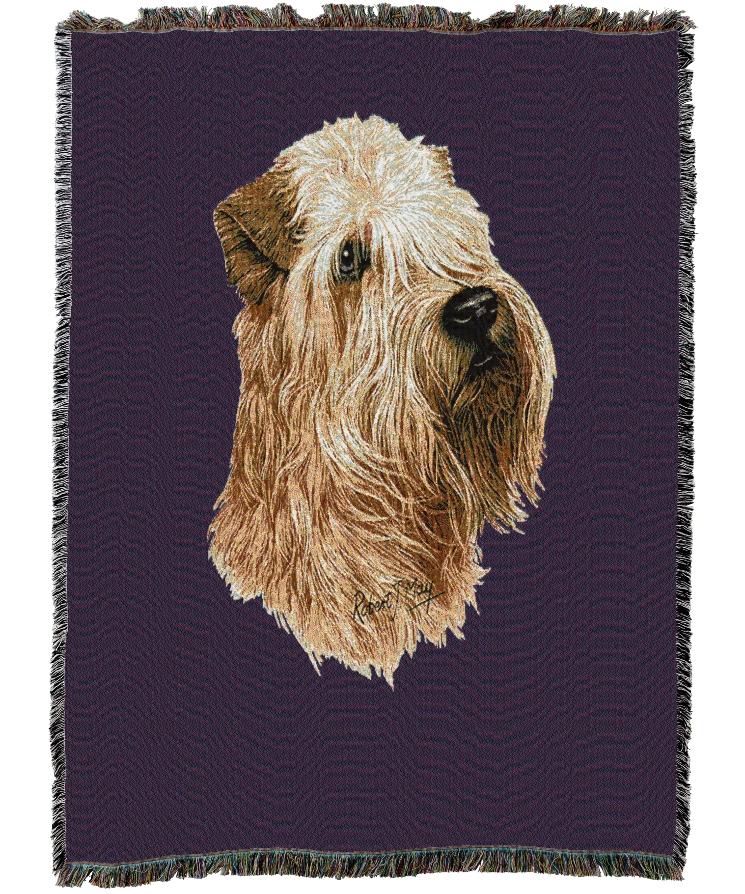 Soft Coated Wheaten Terrier Blanket Purple