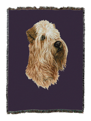 Soft Coated Wheaten Terrier Blanket Purple