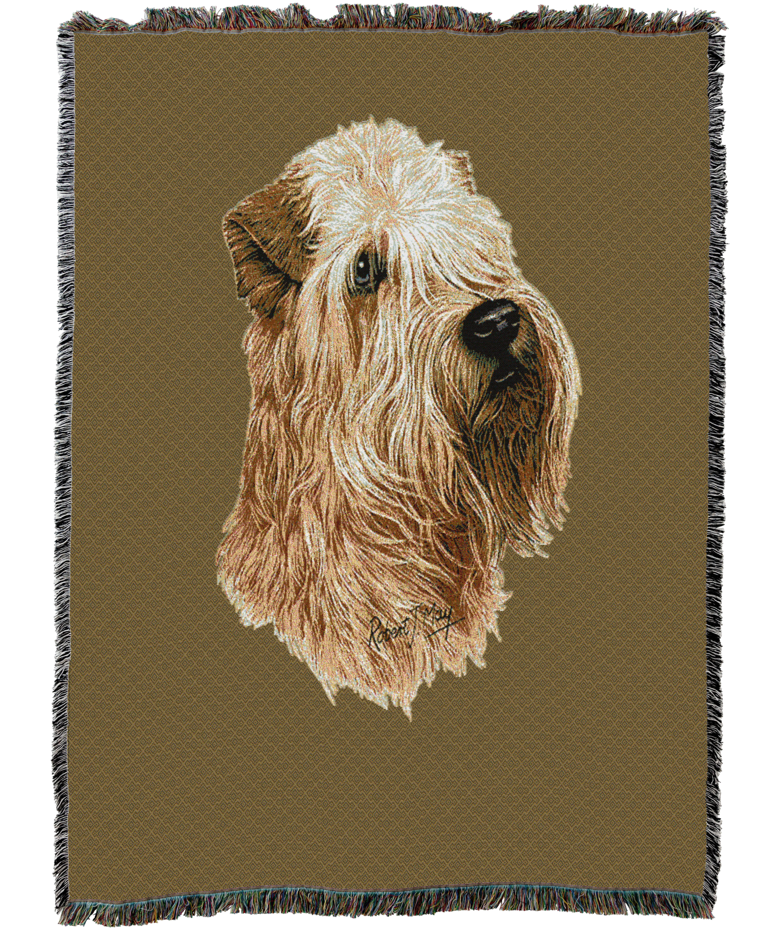 Soft Coated Wheaten Terrier Blanket Sand